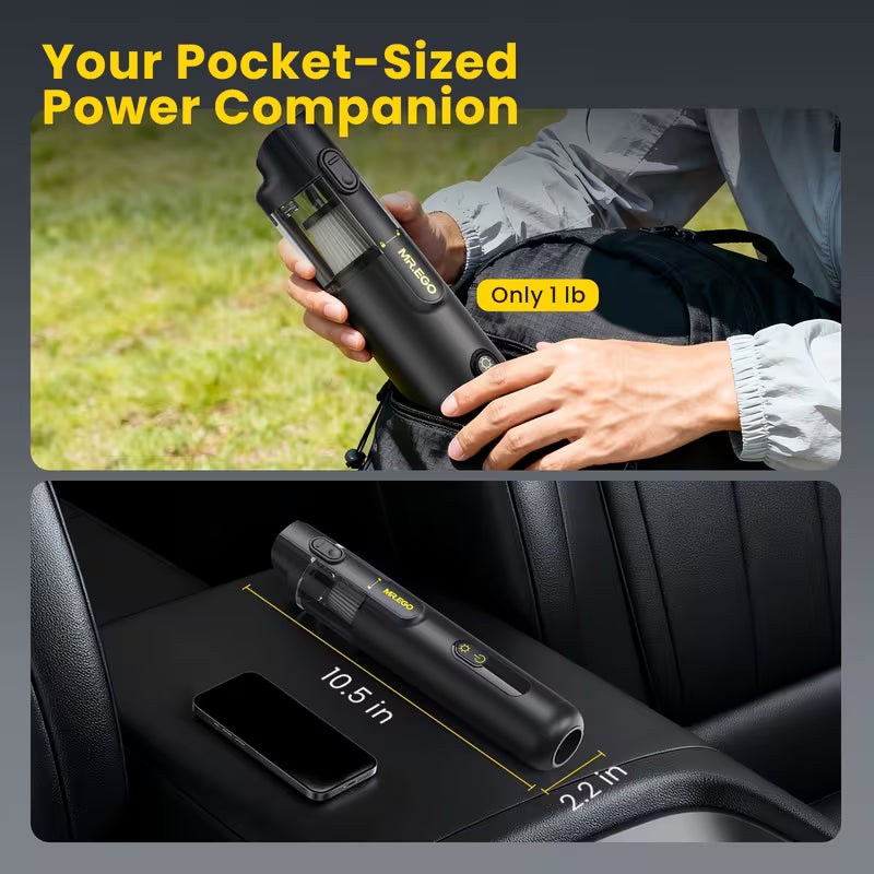 🚗 MR.EGO 4-in-1 Powerful Handheld Car Vacuum 💨