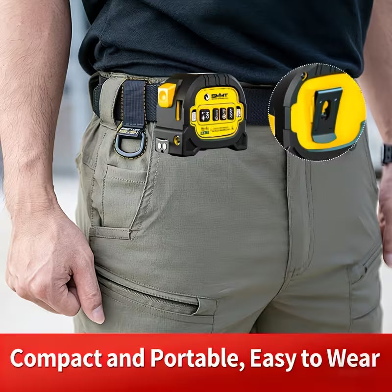 📐 3-in-1 Laser Measuring Tool: 60M Laser Distance Meter & 5M Tape Measure