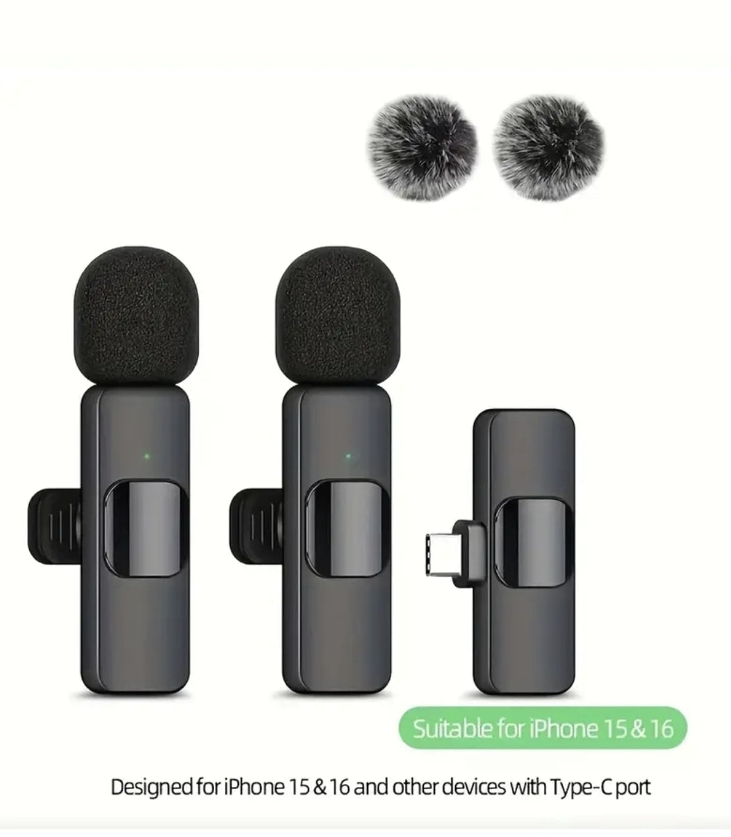 Wireless Lavalier Microphone Set