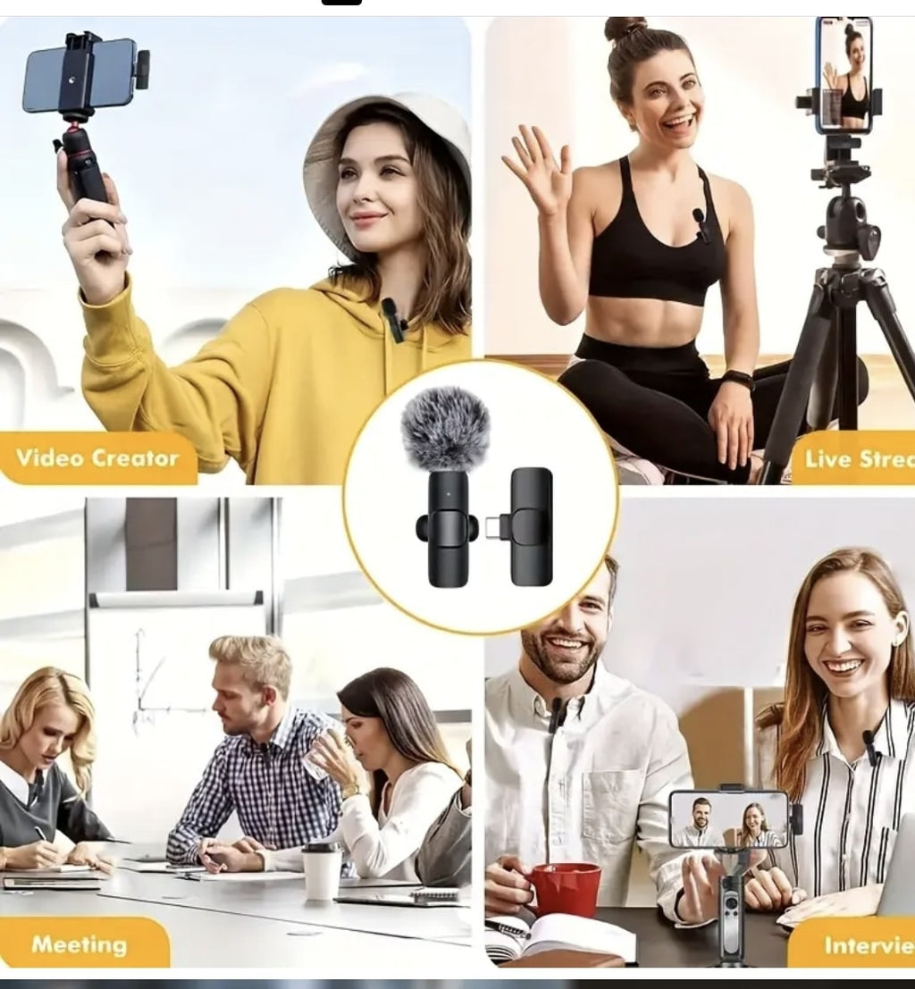 Wireless Lavalier Microphone Set