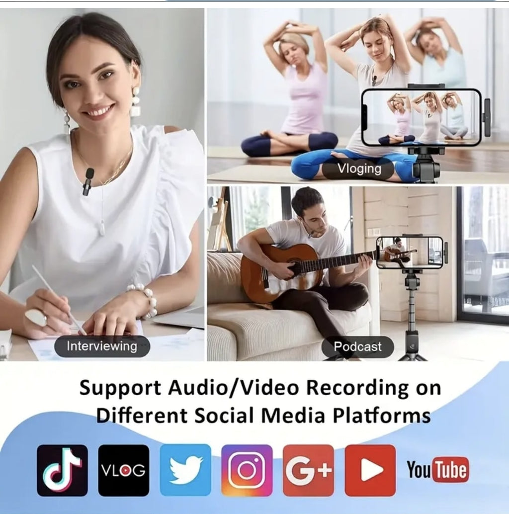 Wireless Lavalier Microphone Set