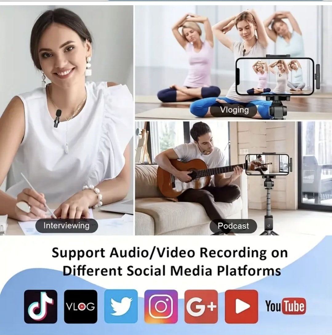 Wireless Lavalier Microphone Set