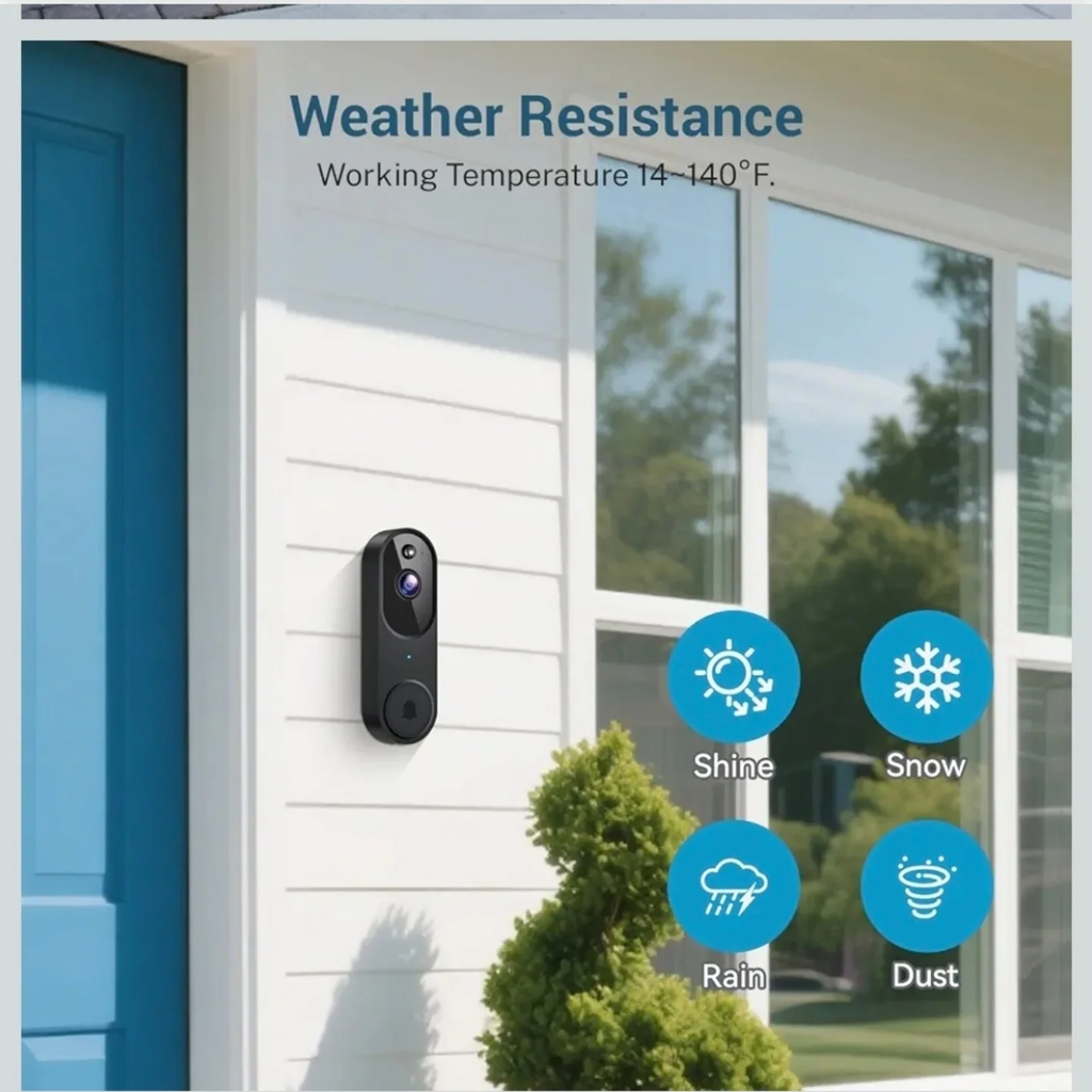 Smart AI Video Doorbell with Two-Way Talk