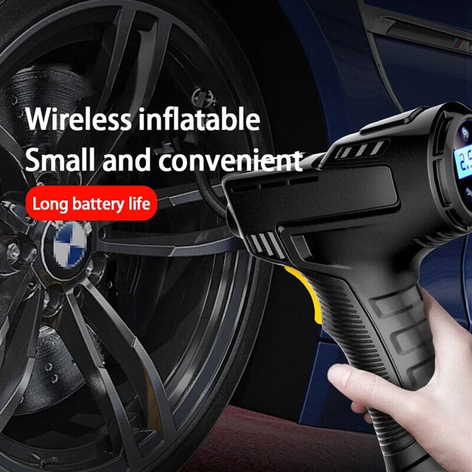 🚗 120W Wireless Car Tire Inflator 💨