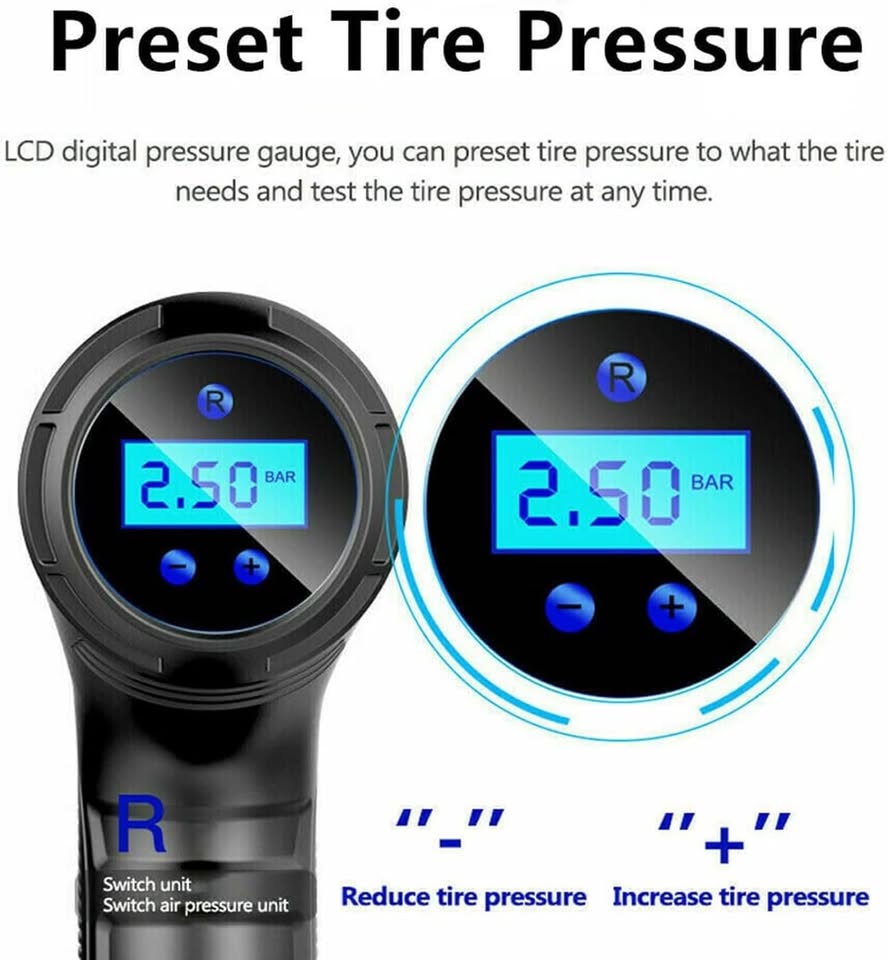 🚗 120W Wireless Car Tire Inflator 💨