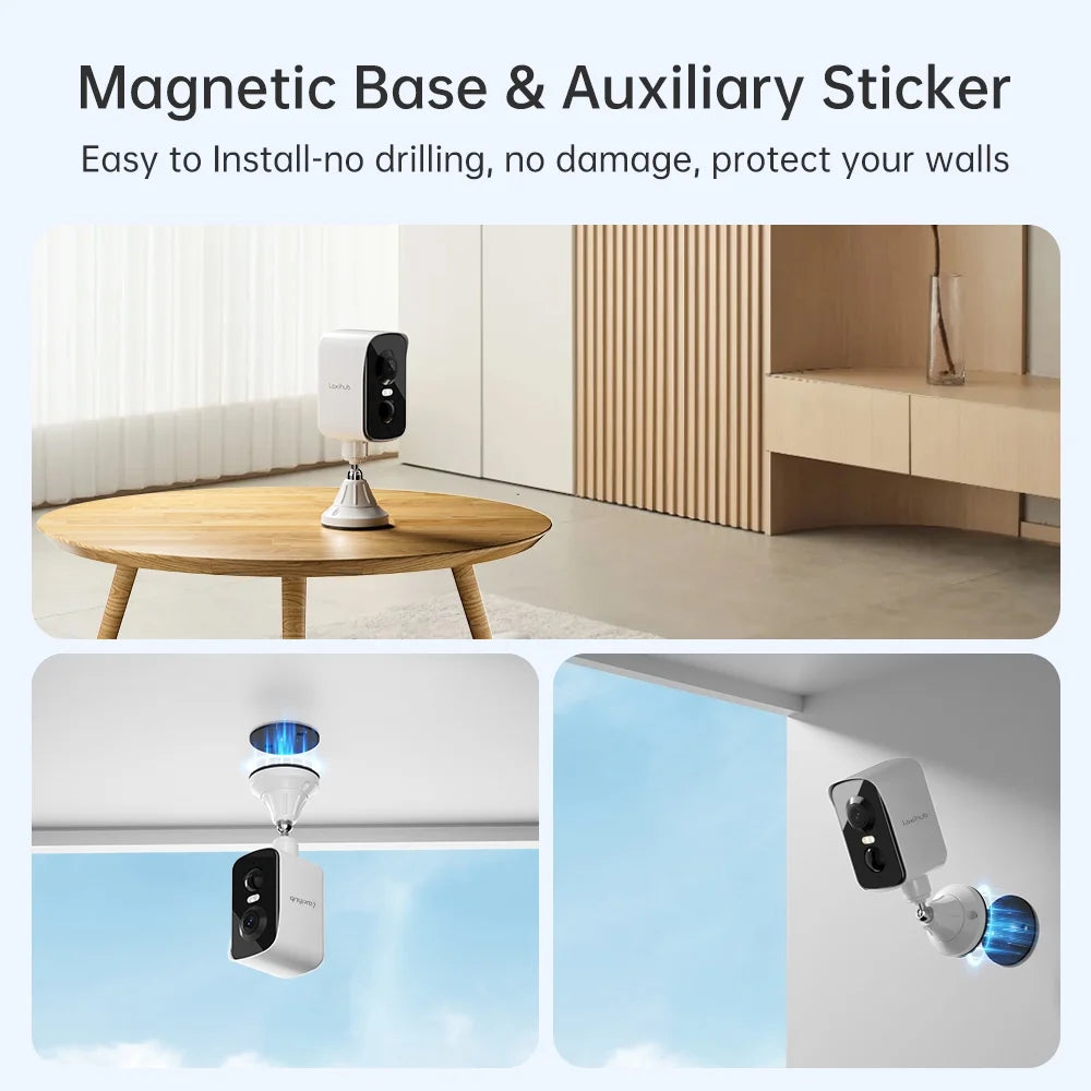 Laxihub 2K Solar Security Camera 🛡️