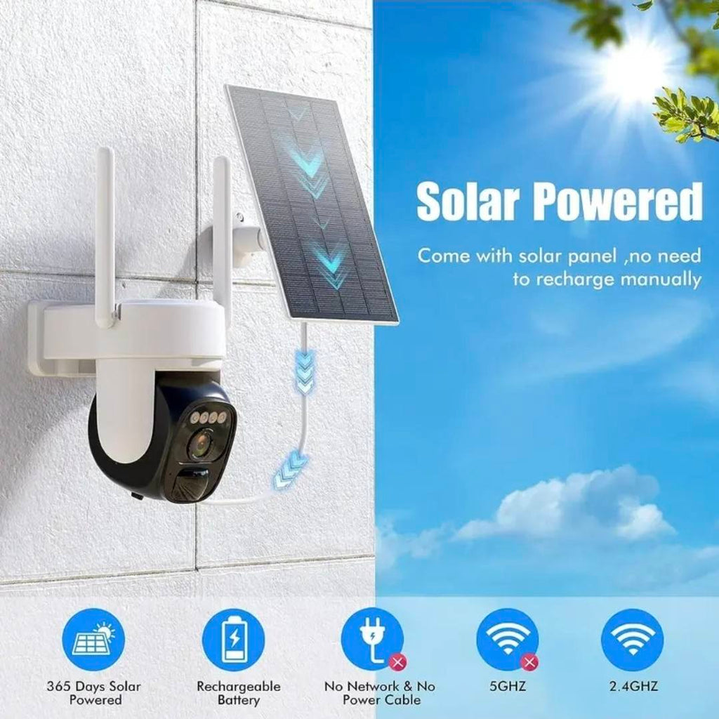 ✨  2K  Wireless 360°  Solar Security Camera ✨