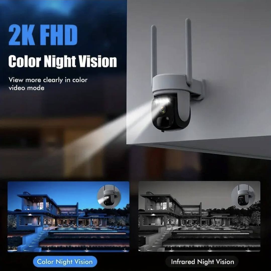 ✨  2K  Wireless 360°  Solar Security Camera ✨