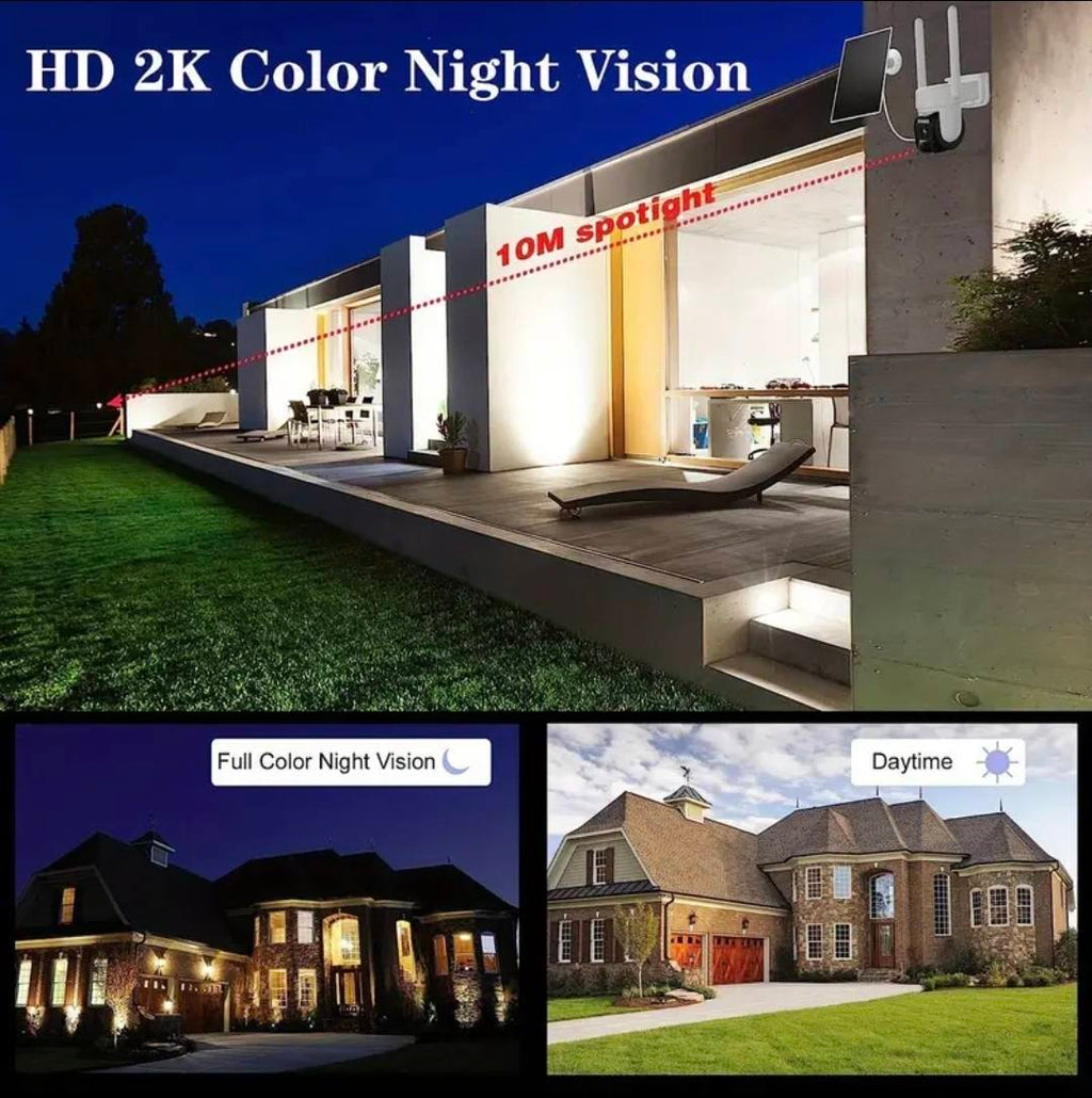 ✨  2K  Wireless 360°  Solar Security Camera ✨