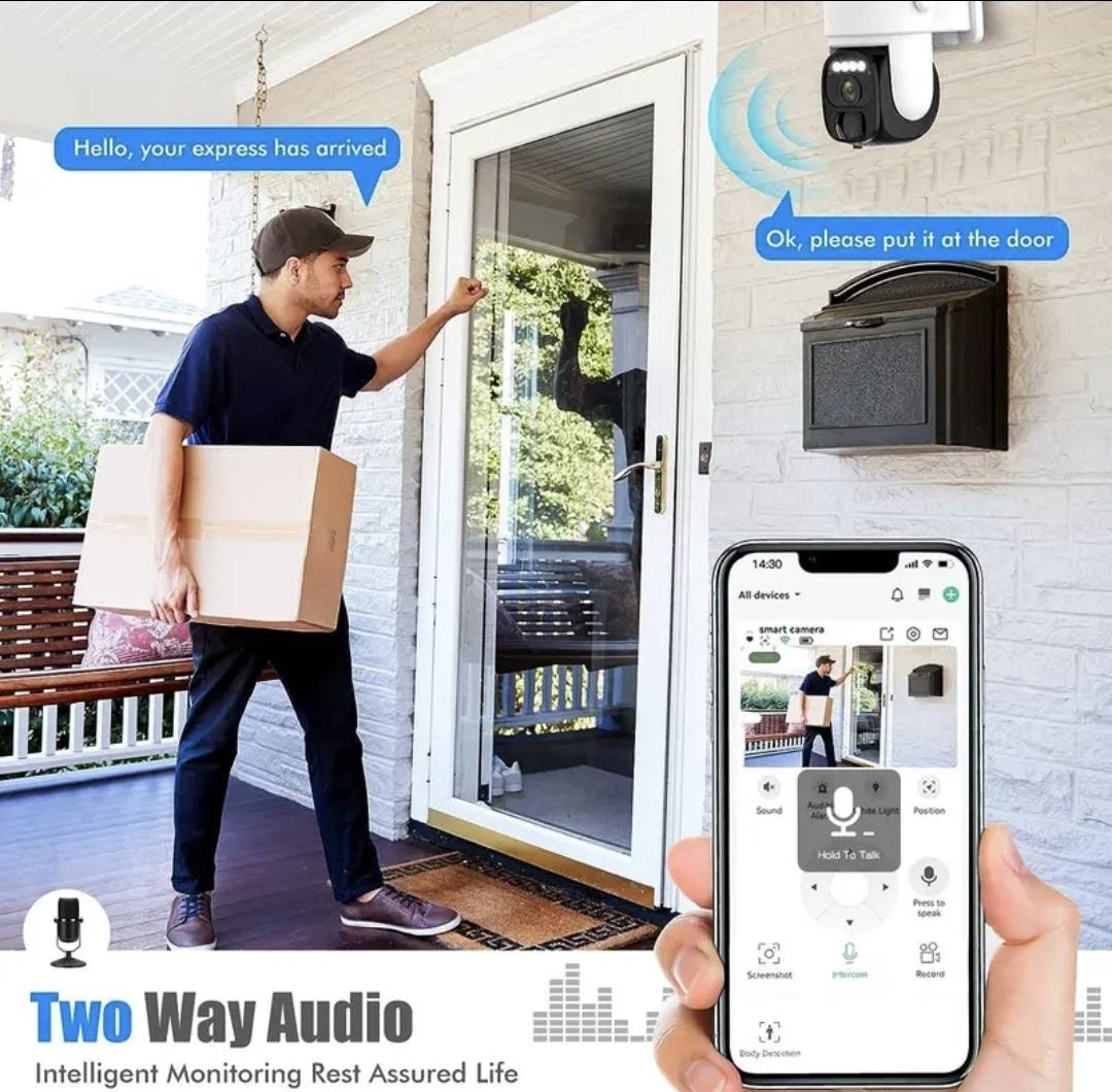 ✨  2K  Wireless 360°  Solar Security Camera ✨