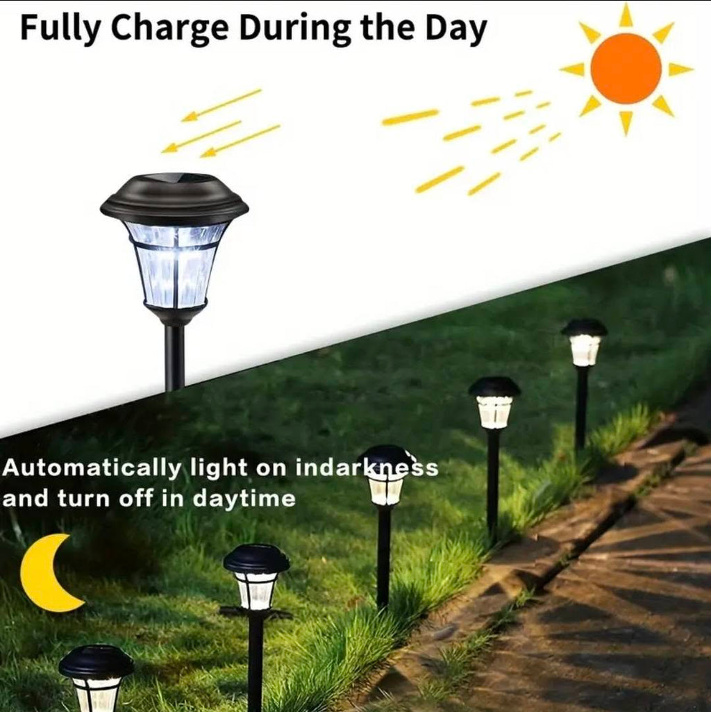 LED Solar Pathway/Garden Lights -White Color
