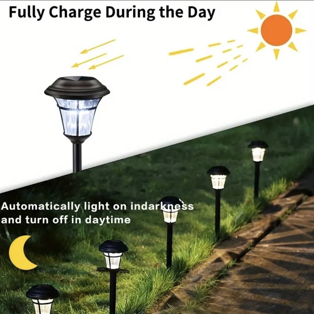 LED Solar Pathway/Garden Lights -White Color