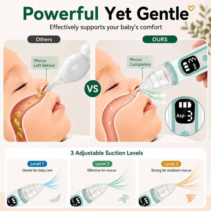 BreatheEasy™ Electric Baby Nasal Aspirator