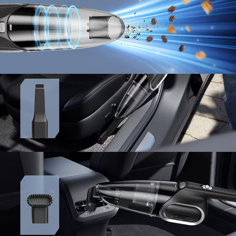 🚗 6000Pa Cascade Portable Vacuum Cleaner 💨