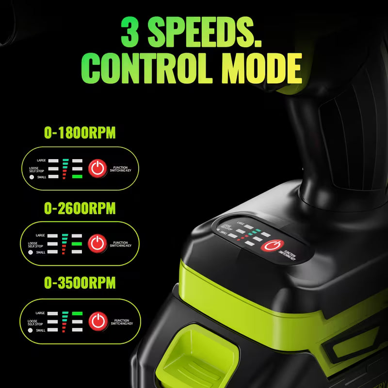 🔩 21V Brushless Impact Wrench & Socket Set