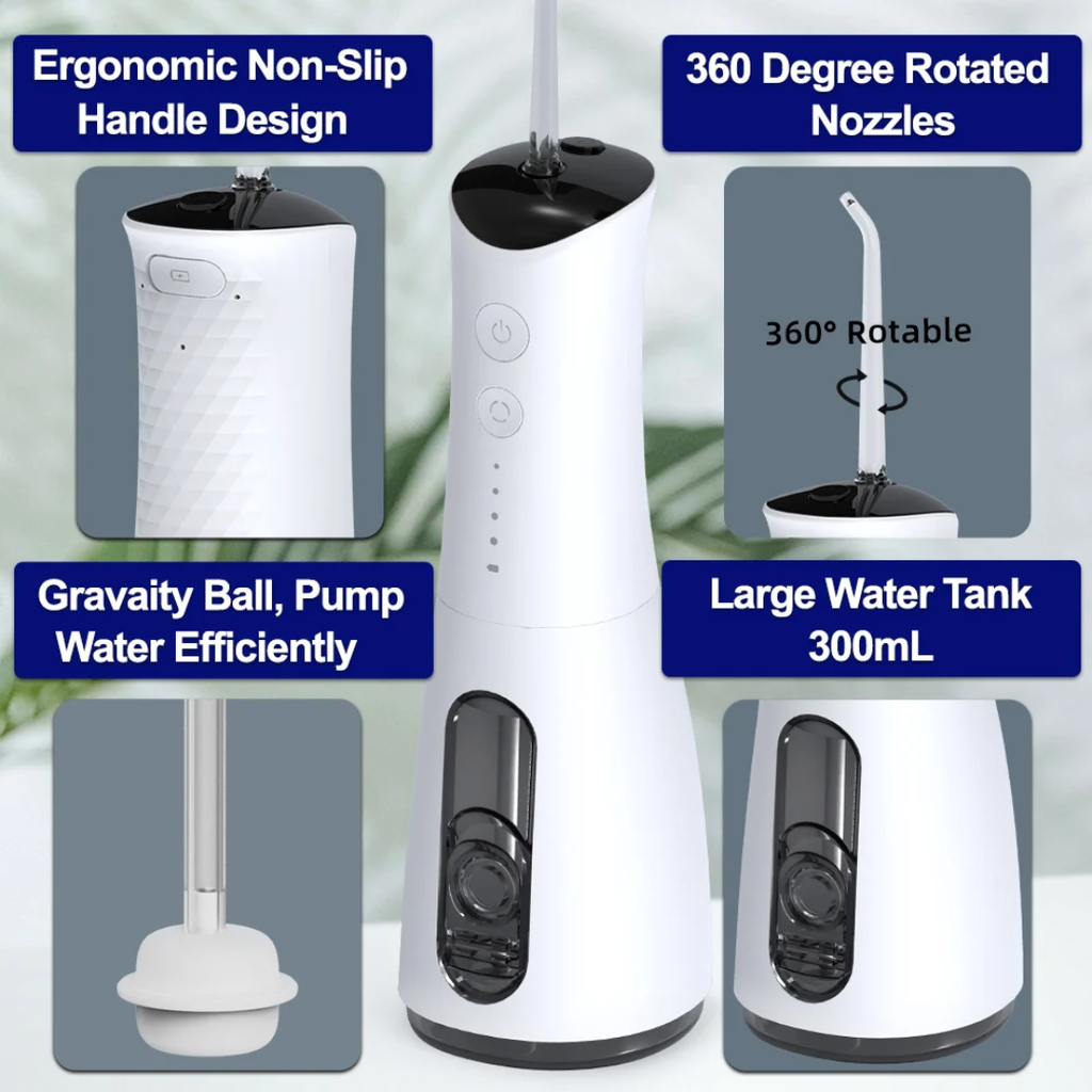 💧 300ML Cordless Water Dental Flosser 🦷✨